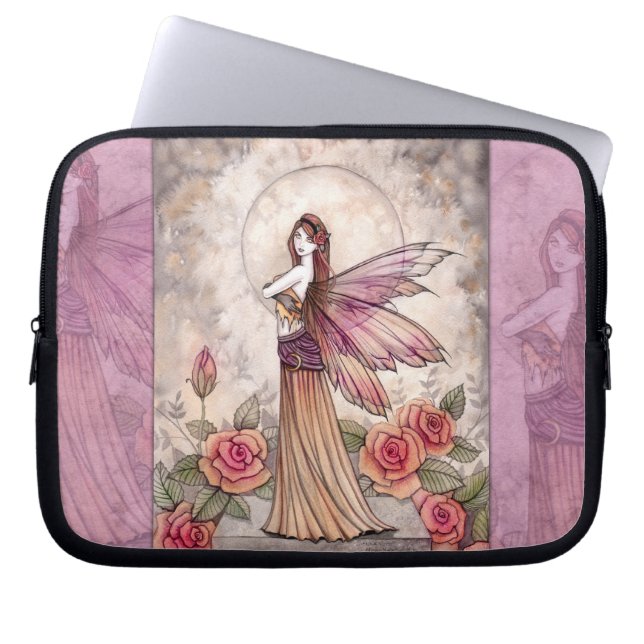 Sienna Rose Fairy in Rosa Laptopschutzhülle (Vorderseite)