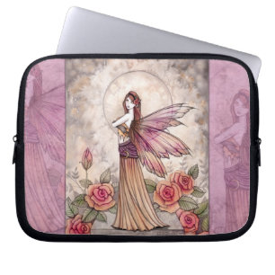 Sienna Rose Fee in Rosa Laptop-Hülle Laptopschutzhülle