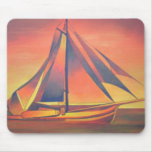 Sienna Sails at Sunset Mousepad