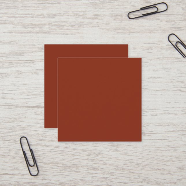 Sienna Square Business Card Quadratische Visitenkarte (Vorderseite/Rückseite Beispiel)