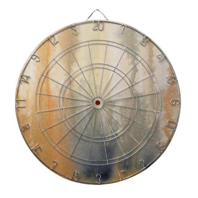 Sienna Wilds Watercolor Abstrakt Dartscheibe (vorne)