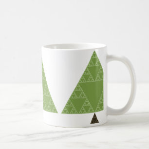 Sierpinski Dreieck-Baum Tasse