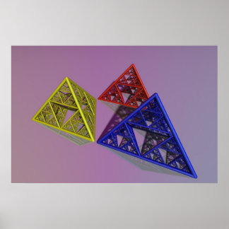 Sierpinski Pyriamids Poster