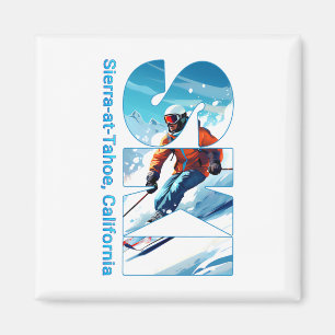 Sierra-at-tahoe Cooler Skiurlaub Ski Außenbereich Magnet