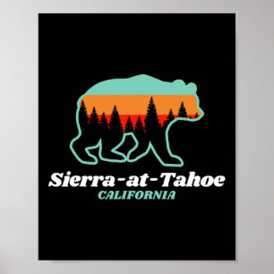 Sierra-at-tahoe Skifahren Snowboarden California B Poster