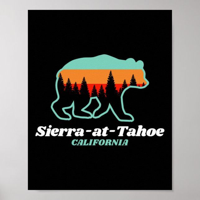 Sierra-at-tahoe Skifahren Snowboarden California B Poster (Vorne)