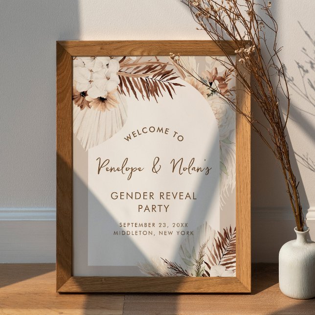 SIERRA Bohemisch Gender Reveal Begrüßungszeichen Poster (Von Creator hochgeladen)