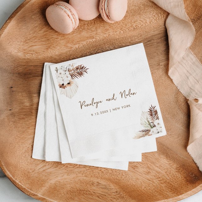 SIERRA Bohemische Pampas-Verschlusskarte Serviette (Von Creator hochgeladen)