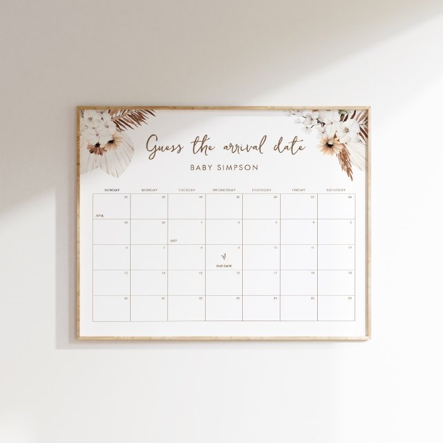 SIERRA Boho rät das Anreisedatum Kinderspiel 16x20 Poster (Von Creator hochgeladen)