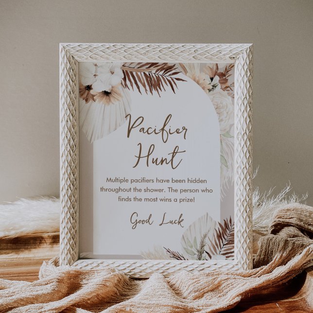 SIERRA Boho Schnuller Hunt Baby Showspielzeichen Poster (Von Creator hochgeladen)