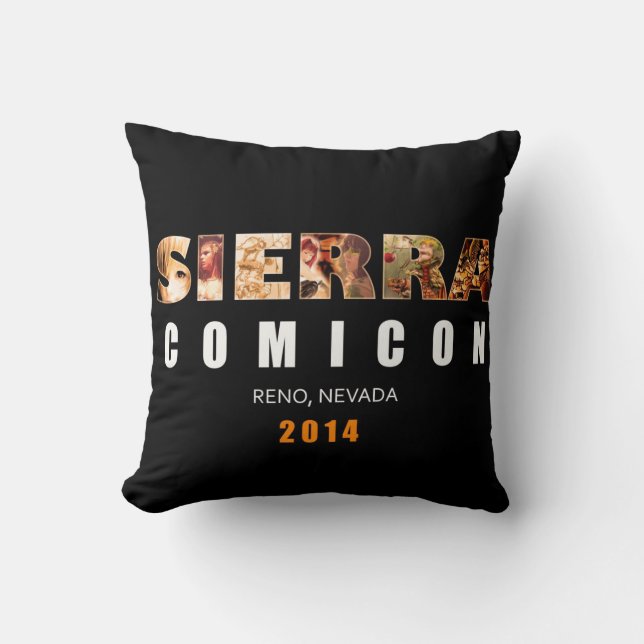 Sierra Comicon autographisches Kissen (Vorderseite)