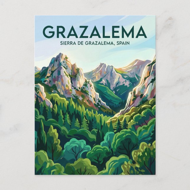 Sierra de Grazalema Spanien Postkarte (Vorderseite)