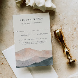 Sierra Dusk | Wüste Mountain Wedding - Wahl RSVP Karte