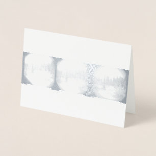 Sierra Gebirgsschneesturm - Snowy-Kiefern-Karte Folienkarte