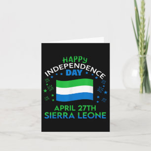 Sierra Leone 64. Unabhängigkeitstag Sierra Leones Karte