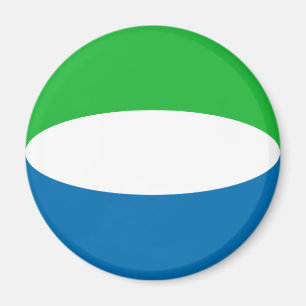 Sierra Leone Fisheye-Flaggenmagnet Magnet