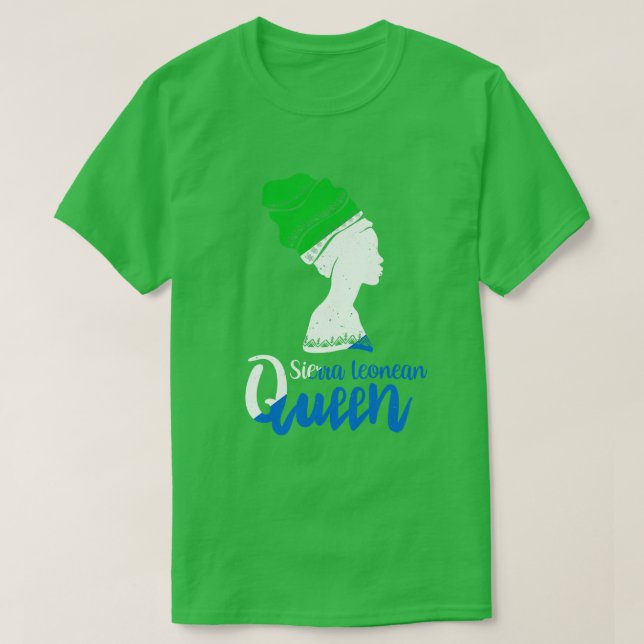 Sierra Leone Flag Afro Roots T-Shirt (Design vorne)