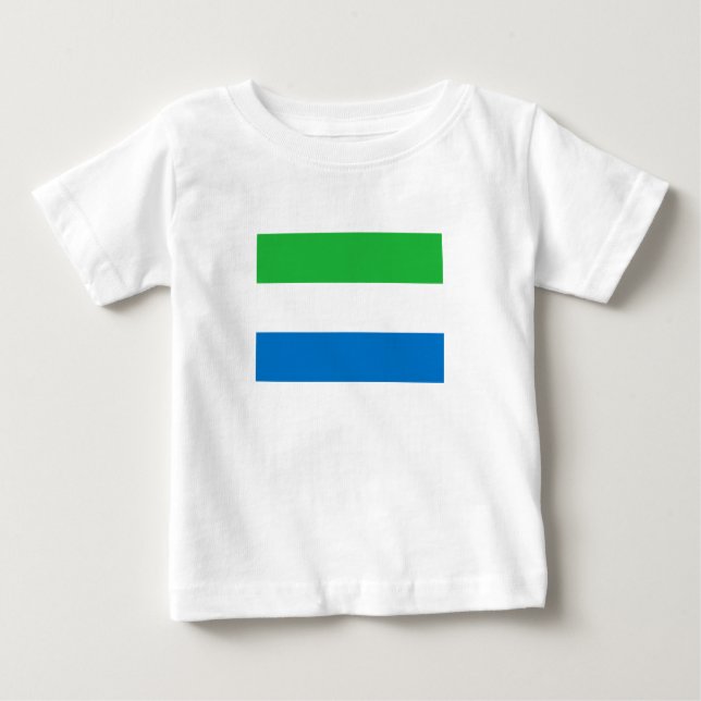 Sierra Leone Flag Baby T-shirt (Vorderseite)