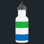 Sierra Leone Flag Edelstahlflasche<br><div class="desc">Patriotic flag of Sierra Leone.</div>