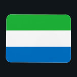 Sierra Leone Flag Magnet<br><div class="desc">Patriotic flag of Sierra Leone.</div>
