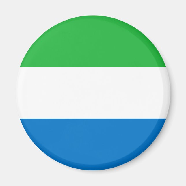 Sierra Leone Flag Magnet (Vorne)
