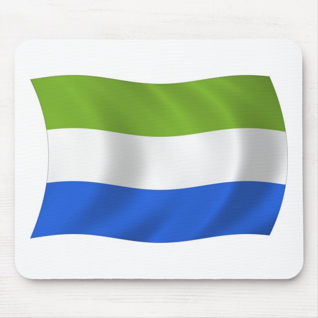 Sierra Leone Flag Mauspad (Vorne)