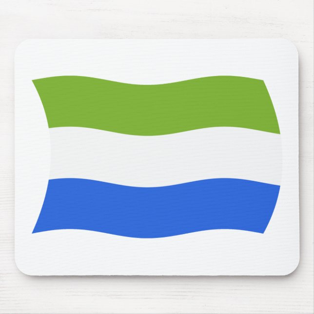 Sierra Leone Flag Mousepad (Vorne)
