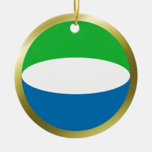 Sierra Leone Flag Ornament