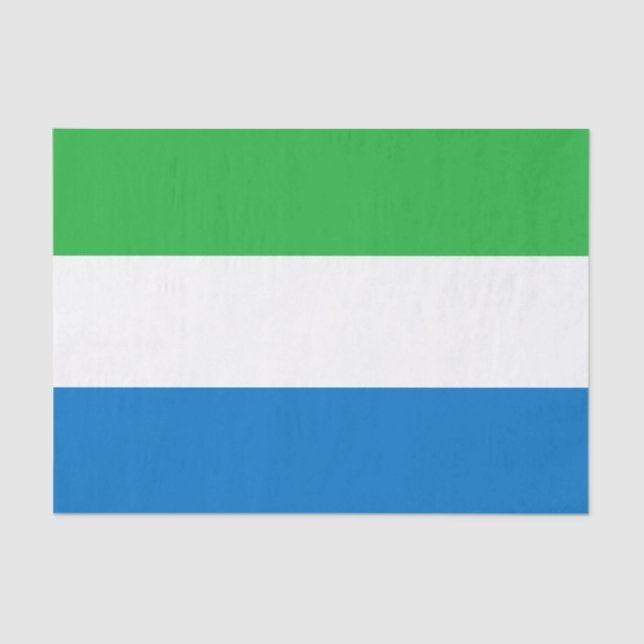 Sierra Leone Flag Seidenpapier (Vorderseite)