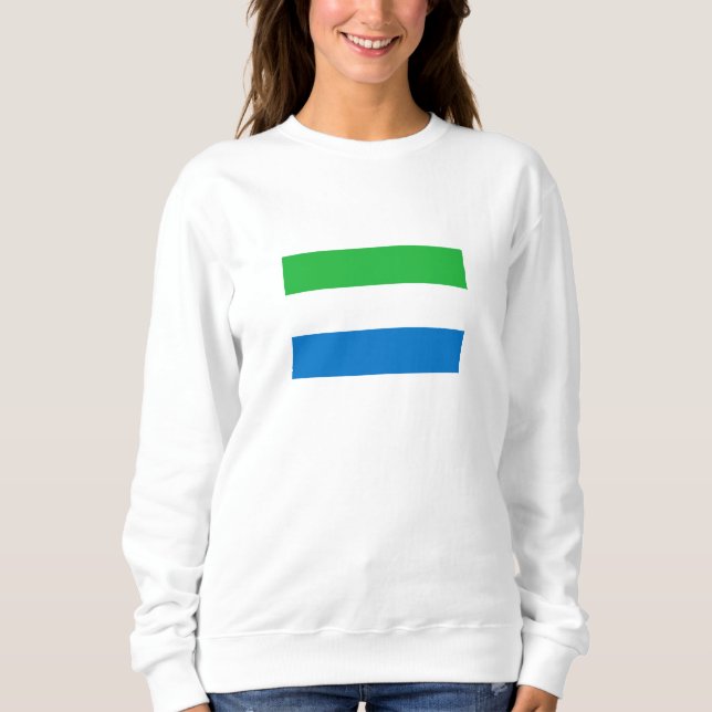 Sierra Leone Flag Sweatshirt (Vorderseite)