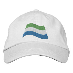 Sierra Leone-Flagge Bestickte Kappe