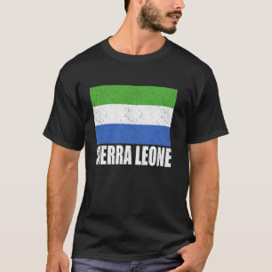 Sierra Leone Flagge Grunge Vintag Souvenir Sierra T-Shirt