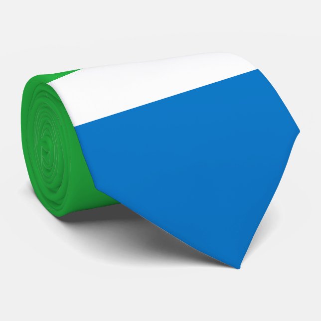 Sierra Leone-Flagge Krawatte (Gerollt)