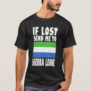 Sierra Leone Flaggen-Design Wenn verloren, schick T-Shirt
