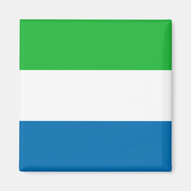 Sierra Leone Flaggenmagnet Magnet (Vorne)