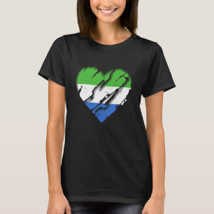Sierra Leone Herz-Leone-Flagge Prix 1 T-Shirt