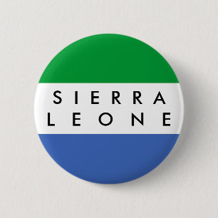 Sierra Leone-Landesflaggenationssymbol-Namentext Button
