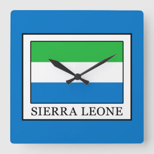 Sierra Leone Quadratische Wanduhr