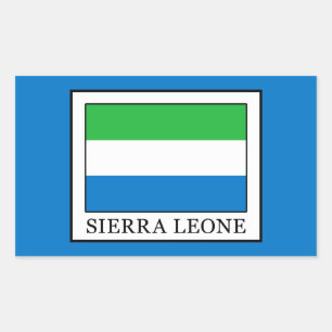 Sierra Leone Rechteckiger Aufkleber