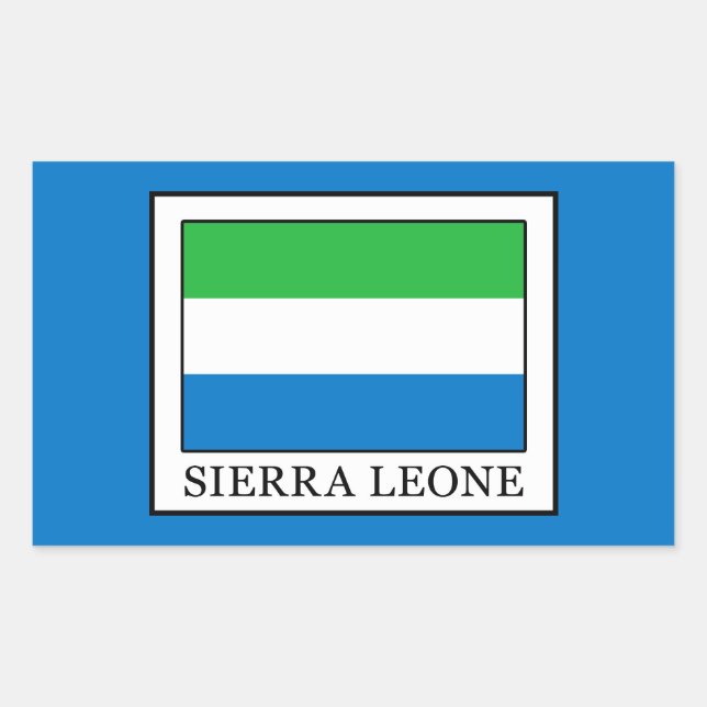 Sierra Leone Rechteckiger Aufkleber (Vorderseite)