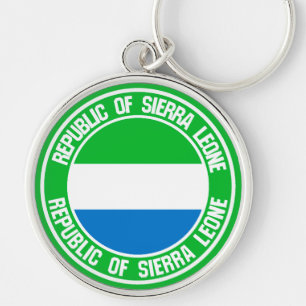 Sierra Leone Round Emblem Schlüsselanhänger