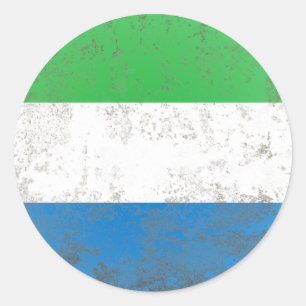 Sierra Leone Runder Aufkleber
