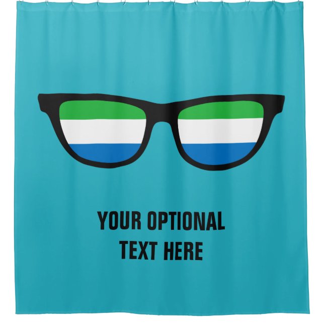Sierra Leone Shades Duschvorhang (Vorderseite)