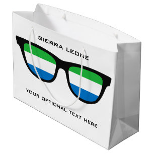 Sierra Leone Shades - Tasche mit Sondertext und Fa Große Geschenktüte