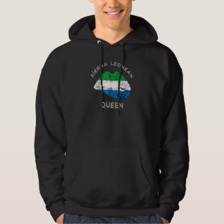 Sierra Leone Sierra Leonean Queen Lips Leonean Pri Hoodie