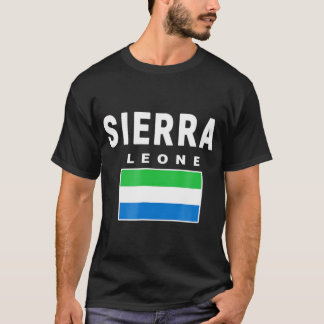 Sierra Leone T - Shirt T-Shirt Flag Souvenir Freet