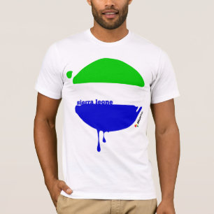 Sierra Leone-Tropfen weiß T-Shirt