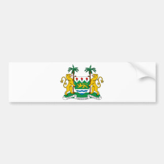 Sierra Leone-Wappen Autoaufkleber