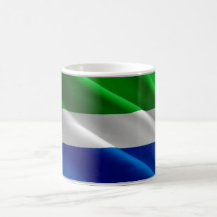 Sierra Leone - Waving Flag - Kaffeetasse