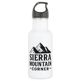 Sierra Mountain Corner – Adventure Logo Design Edelstahlflasche